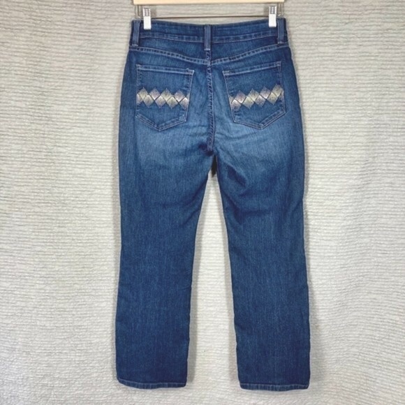 NYDJ Bootcut Jeans Med Wash Western Rodeo Cowgirl Back To School Y2K 6 - Picture 3 of 5